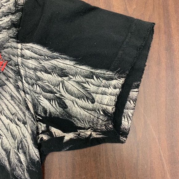 Vintage Affliction Distressed T shirt Live Fast A100 Black Rare! Size Large EUC - Picture 4 of 7